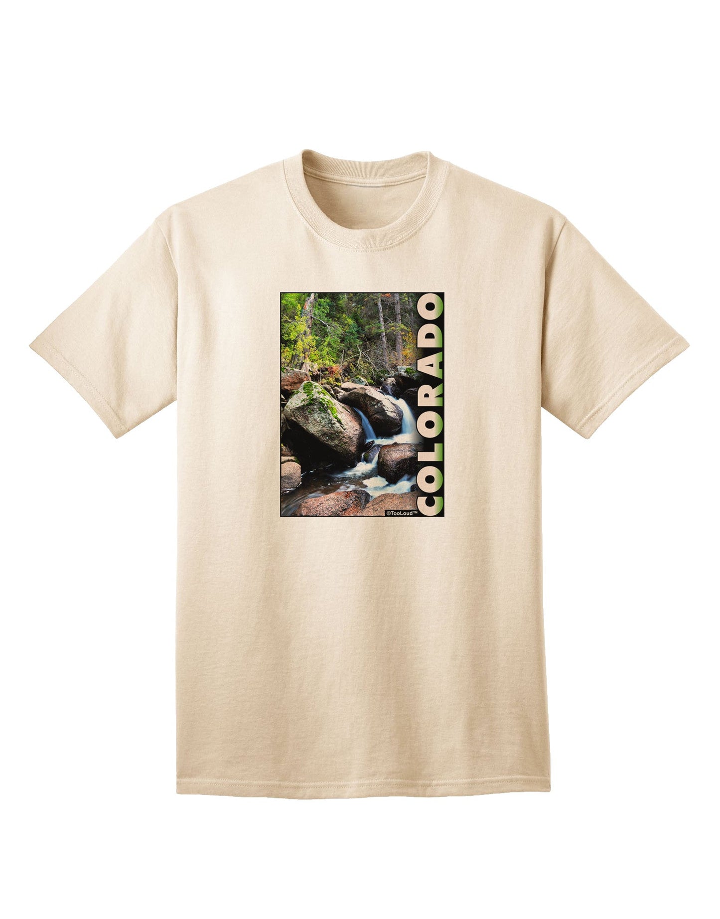 Rockies River Graphic Adult T-Shirt - A Statement in Casual Style-Mens T-shirts-TooLoud-Natural-Small-Davson Sales