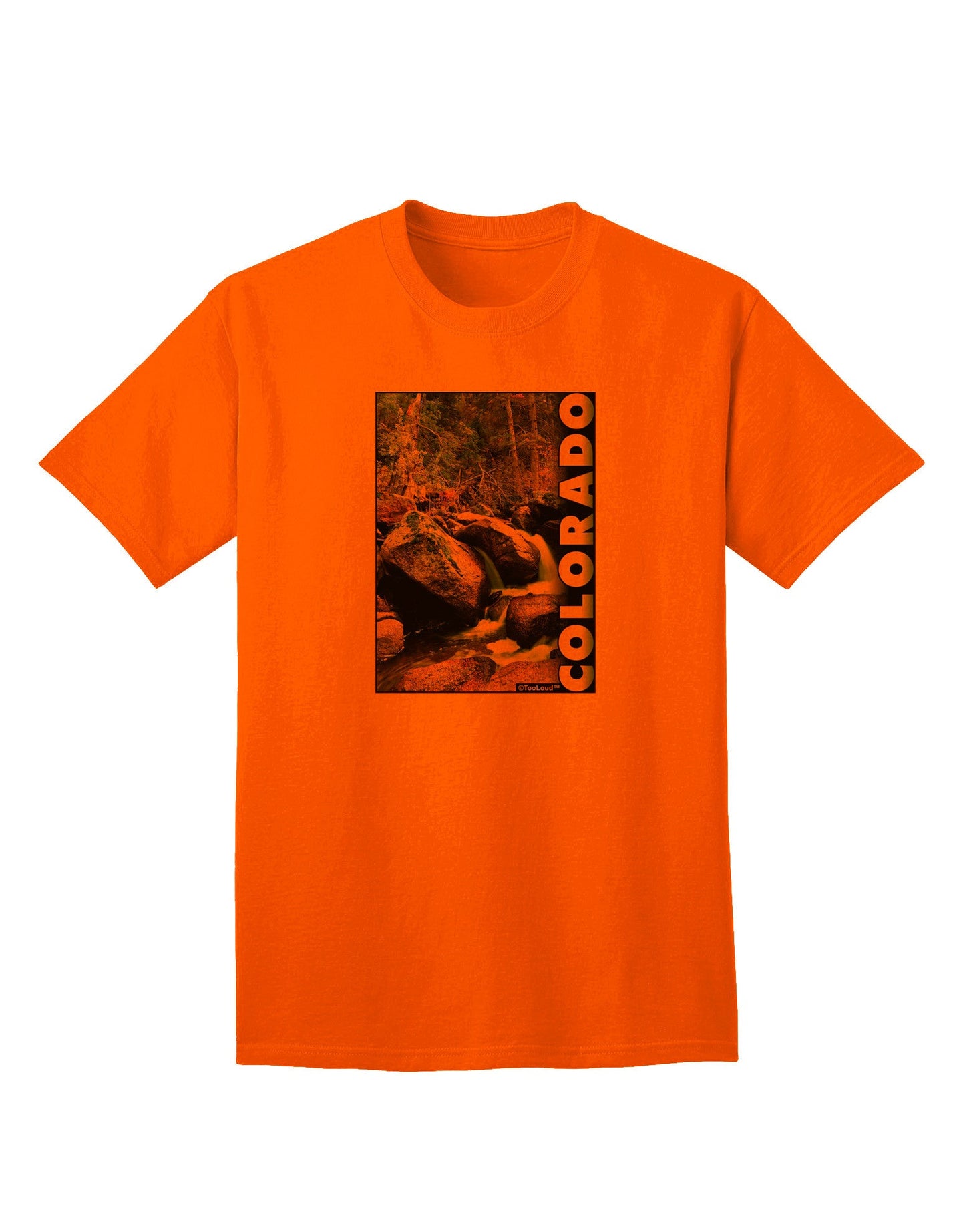 Rockies River Graphic Adult T-Shirt - A Statement in Casual Style-Mens T-shirts-TooLoud-Orange-Small-Davson Sales