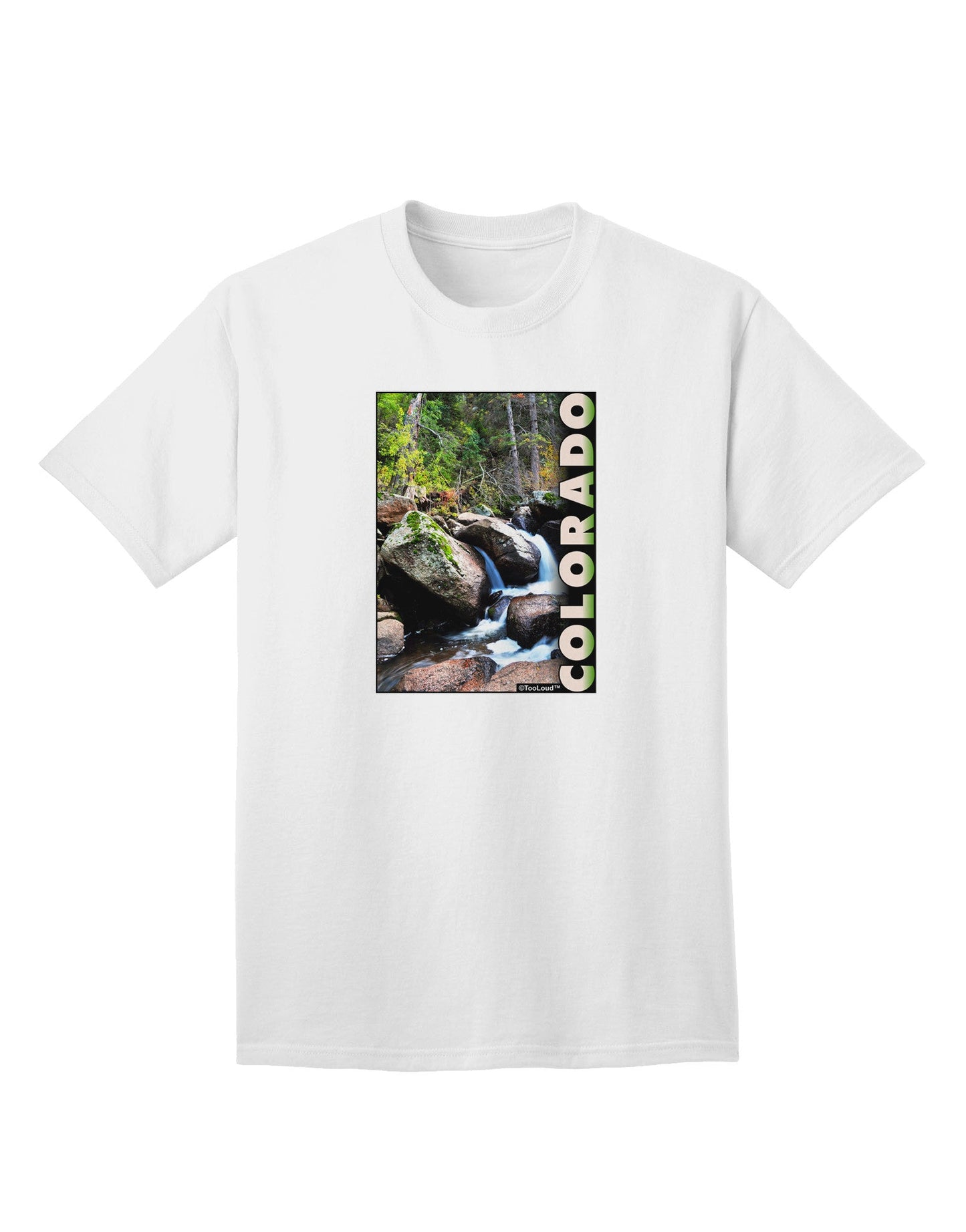 Rockies River Graphic Adult T-Shirt - A Statement in Casual Style-Mens T-shirts-TooLoud-White-Small-Davson Sales