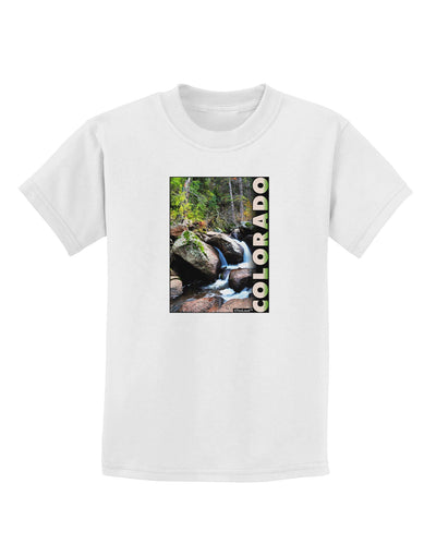 Rockies River with Text Childrens T-Shirt-Childrens T-Shirt-TooLoud-White-X-Small-Davson Sales