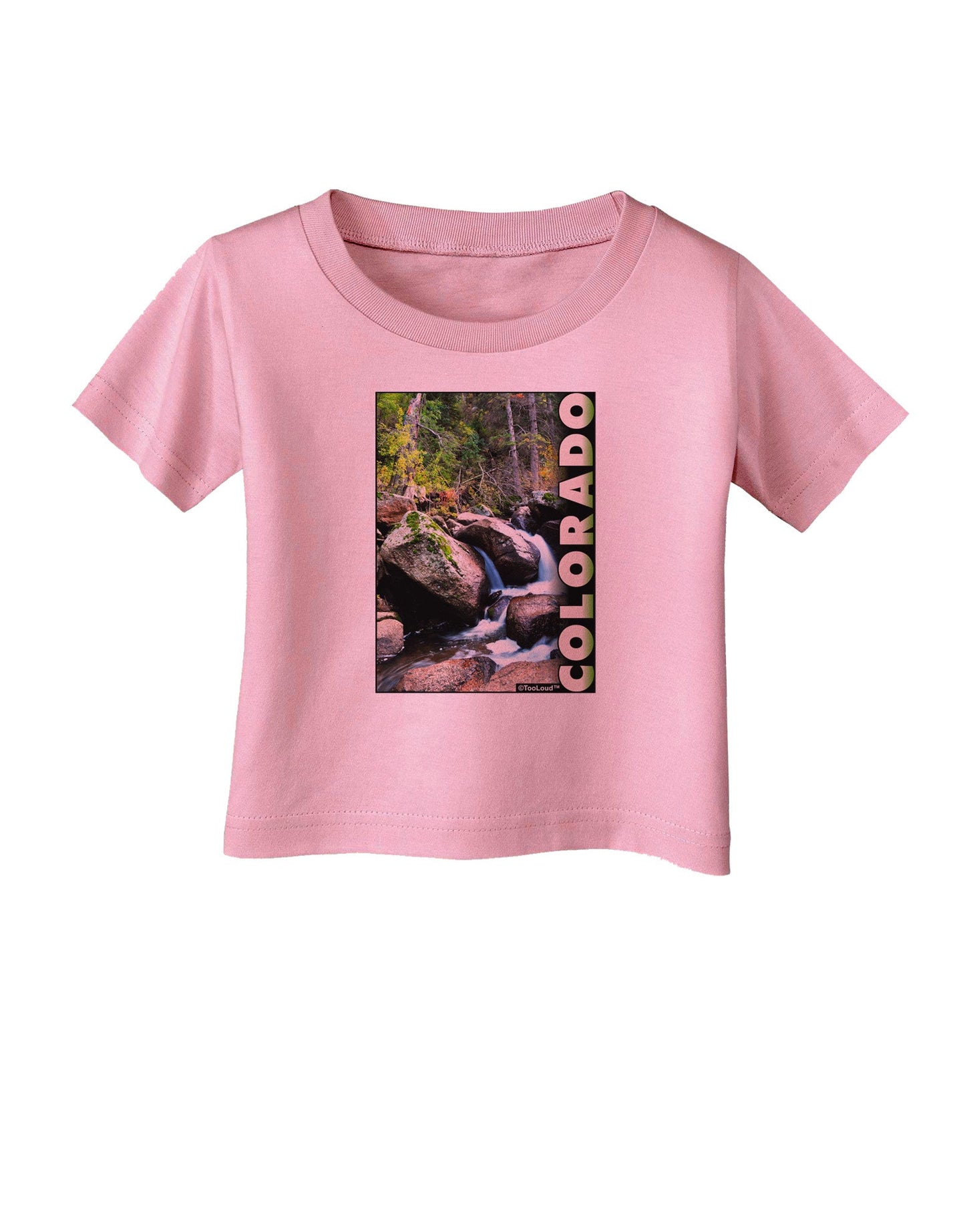 Rockies River with Text Infant T-Shirt-Infant T-Shirt-TooLoud-Candy-Pink-06-Months-Davson Sales