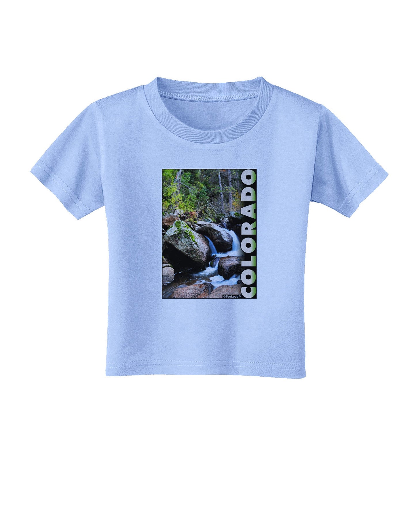 Rockies River with Text Toddler T-Shirt-Toddler T-Shirt-TooLoud-Aquatic-Blue-2T-Davson Sales