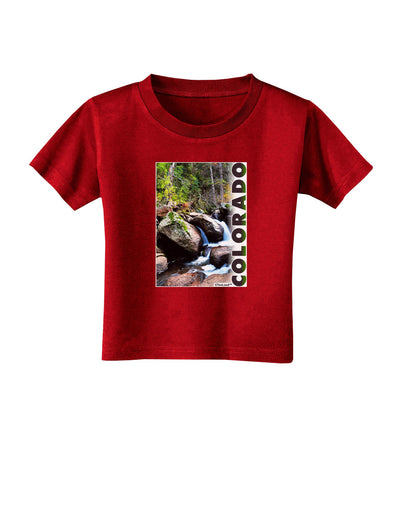 Rockies River with Text Toddler T-Shirt Dark-Toddler T-Shirt-TooLoud-Red-2T-Davson Sales