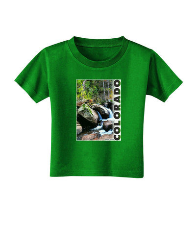 Rockies River with Text Toddler T-Shirt Dark-Toddler T-Shirt-TooLoud-Clover-Green-2T-Davson Sales