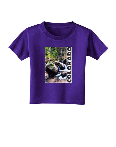 Rockies River with Text Toddler T-Shirt Dark-Toddler T-Shirt-TooLoud-Purple-2T-Davson Sales