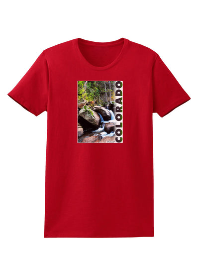 Rockies River with Text Womens Dark T-Shirt-TooLoud-Red-X-Small-Davson Sales