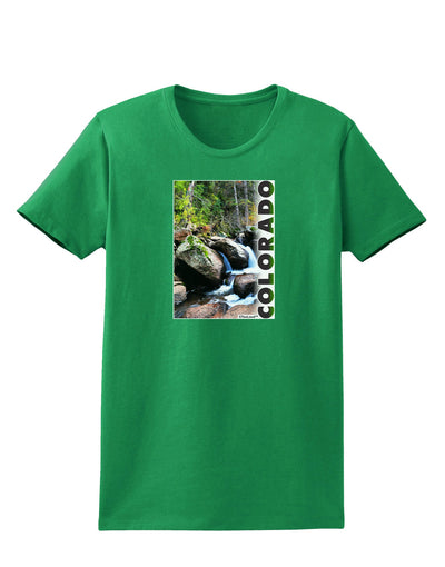 Rockies River with Text Womens Dark T-Shirt-TooLoud-Kelly-Green-X-Small-Davson Sales