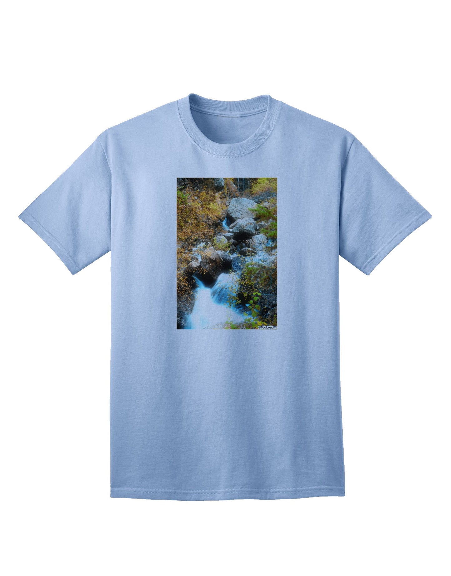 Rockies Waterfall Adult T-Shirt: Premium Quality, Comfort & Style-Mens T-shirts-TooLoud-Light-Blue-Small-Davson Sales