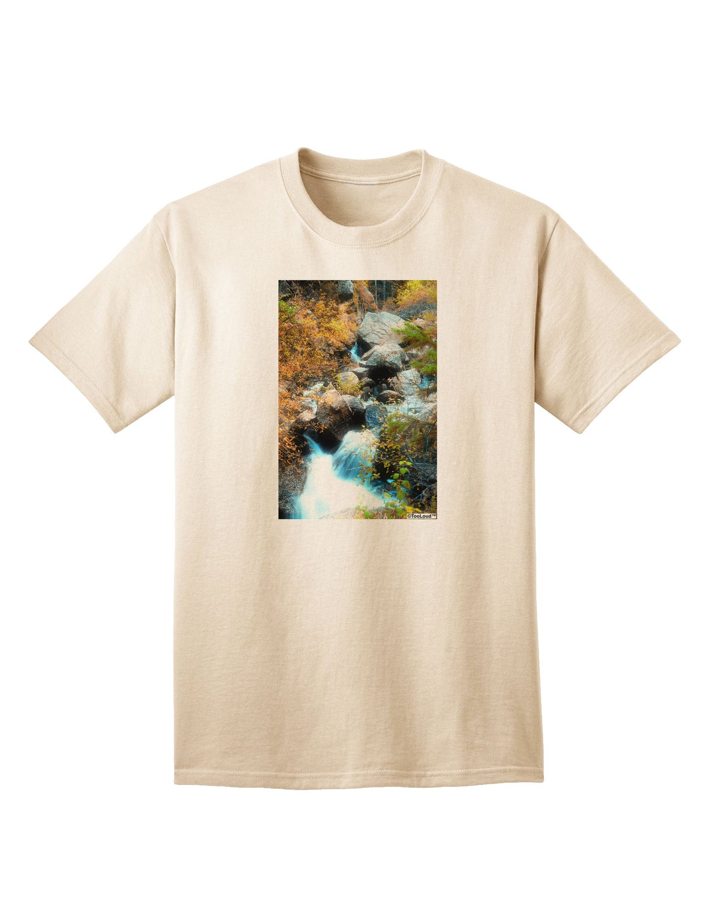 Rockies Waterfall Adult T-Shirt: Premium Quality, Comfort & Style-Mens T-shirts-TooLoud-Natural-Small-Davson Sales