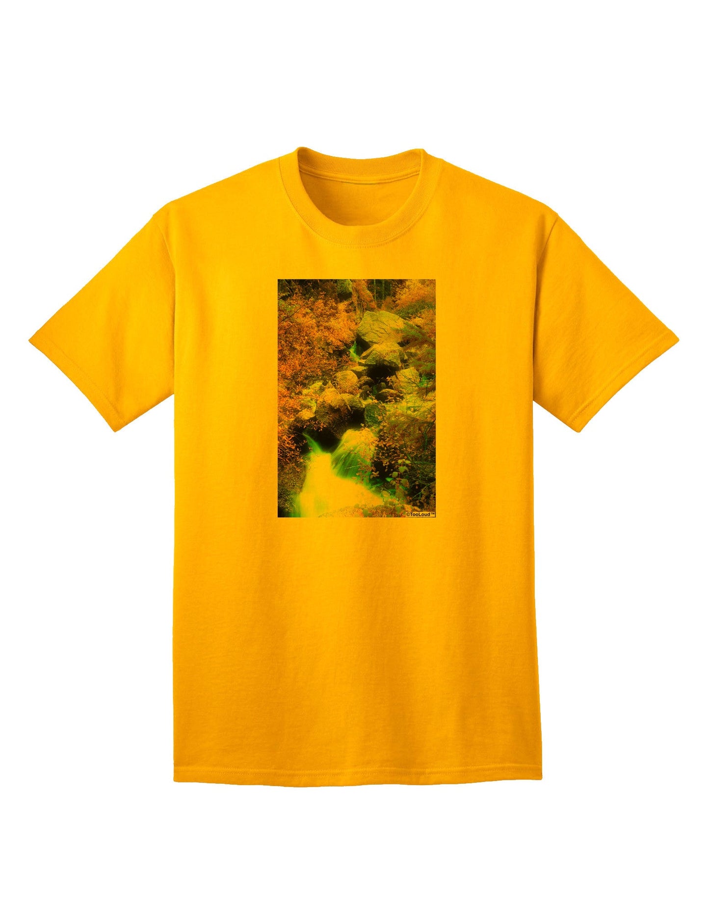 Rockies Waterfall Adult T-Shirt: Premium Quality, Comfort & Style-Mens T-shirts-TooLoud-Gold-Small-Davson Sales