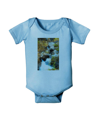 Rockies Waterfall Baby Romper Bodysuit-Baby Romper-TooLoud-LightBlue-06-Months-Davson Sales