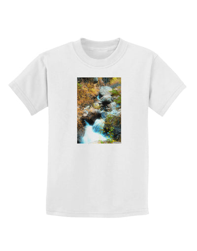 Rockies Waterfall Childrens T-Shirt-Childrens T-Shirt-TooLoud-White-X-Small-Davson Sales