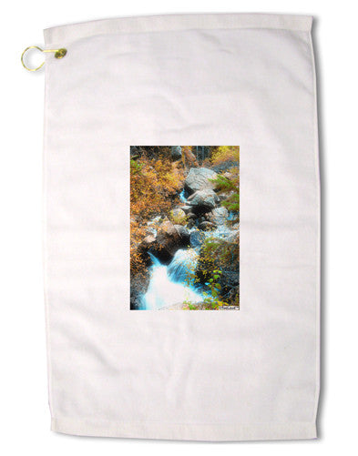 Rockies Waterfall Premium Cotton Golf Towel - 16 x 25 inch-Golf Towel-TooLoud-16x25"-Davson Sales