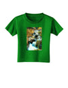 Rockies Waterfall Toddler T-Shirt Dark-Toddler T-Shirt-TooLoud-Clover-Green-2T-Davson Sales