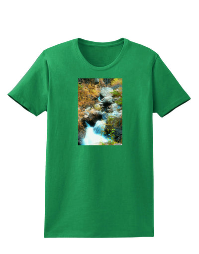 Rockies Waterfall Womens Dark T-Shirt-TooLoud-Kelly-Green-X-Small-Davson Sales