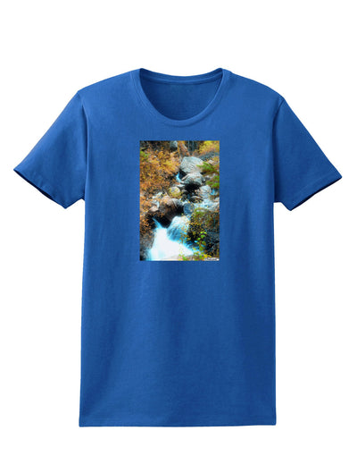 Rockies Waterfall Womens Dark T-Shirt-TooLoud-Royal-Blue-X-Small-Davson Sales