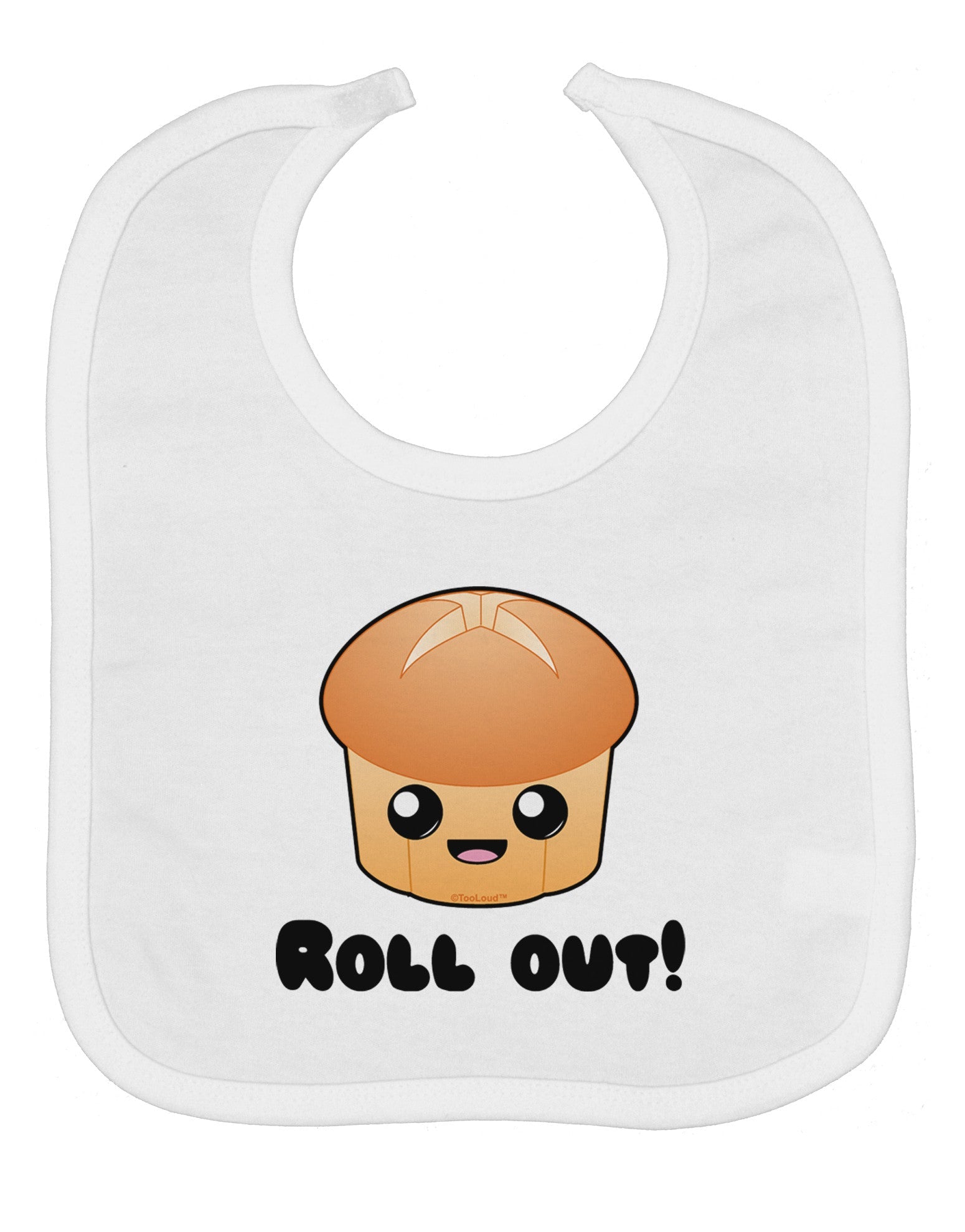 Roll Out Cute Roll Baby Bib