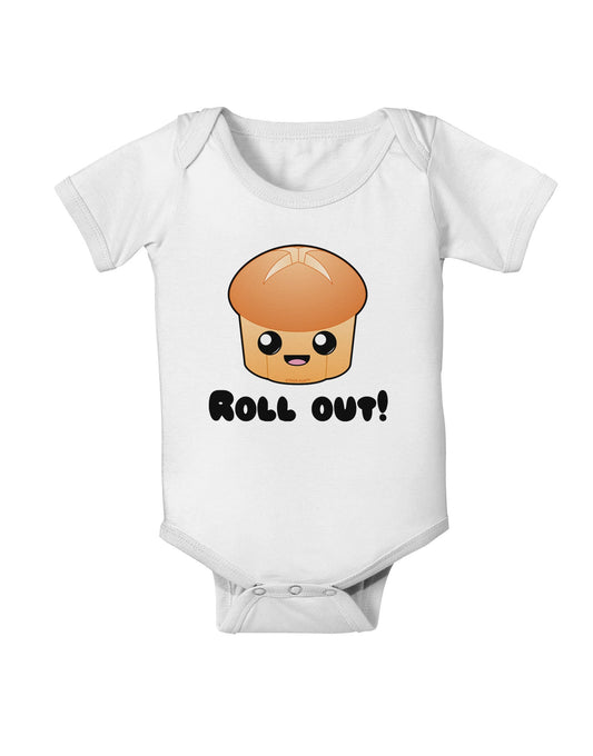 Roll Out Cute Roll Baby Romper Bodysuit-Baby Romper-TooLoud-White-06-Months-Davson Sales