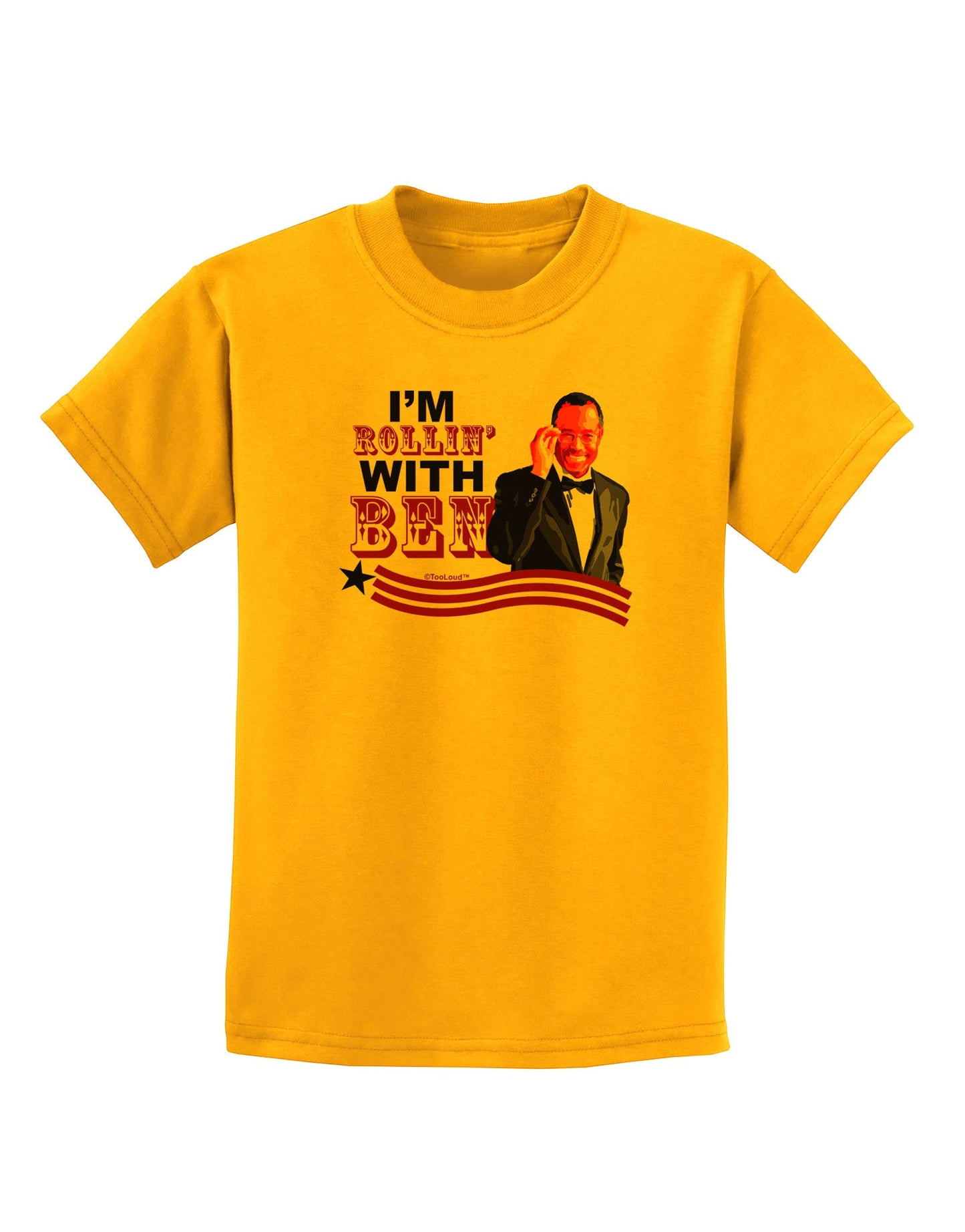 Rollin' With Ben Childrens T-Shirt-Childrens T-Shirt-TooLoud-Gold-X-Small-Davson Sales