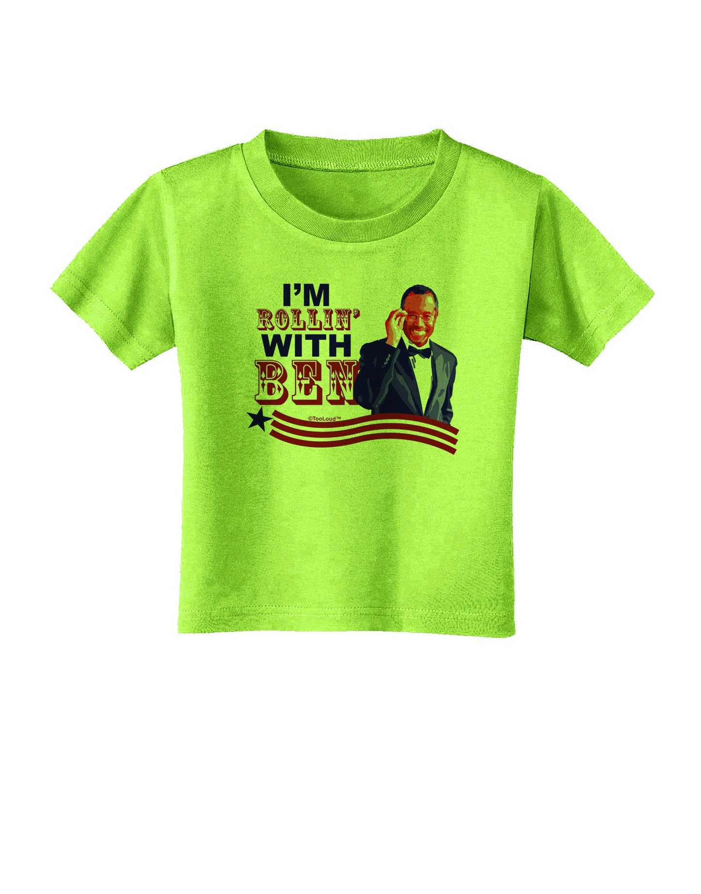 Rollin' With Ben Toddler T-Shirt-Toddler T-Shirt-TooLoud-Lime-Green-2T-Davson Sales