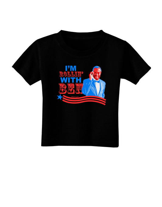 Rollin' With Ben Toddler T-Shirt Dark-Toddler T-Shirt-TooLoud-Black-2T-Davson Sales