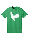 Rooster Silhouette Design Adult Dark T-Shirt-Mens T-Shirt-TooLoud-Kelly-Green-Small-Davson Sales