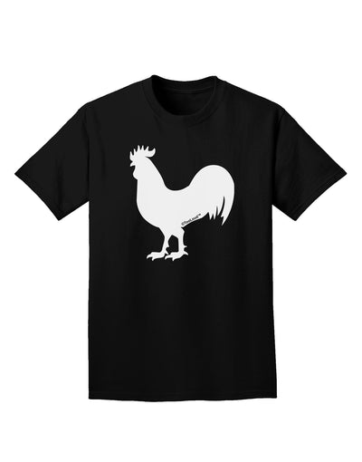 Rooster Silhouette Design Adult Dark T-Shirt-Mens T-Shirt-TooLoud-Black-Small-Davson Sales