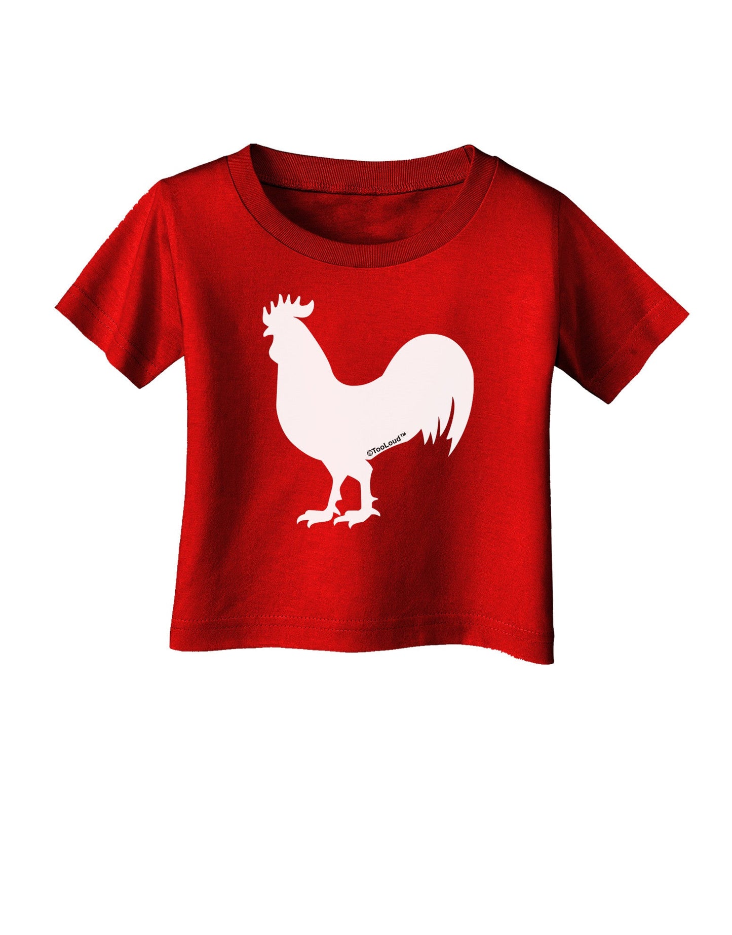 Rooster Silhouette Design Infant T-Shirt Dark-Infant T-Shirt-TooLoud-Clover-Green-06-Months-Davson Sales