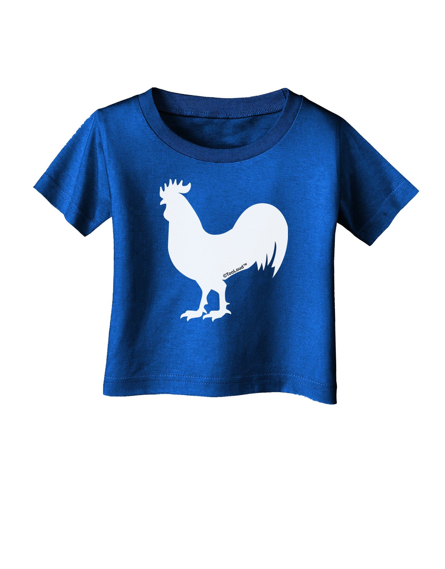 Rooster Silhouette Design Infant T-Shirt Dark-Infant T-Shirt-TooLoud-Red-06-Months-Davson Sales
