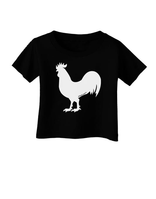Rooster Silhouette Design Infant T-Shirt Dark-Infant T-Shirt-TooLoud-Black-06-Months-Davson Sales