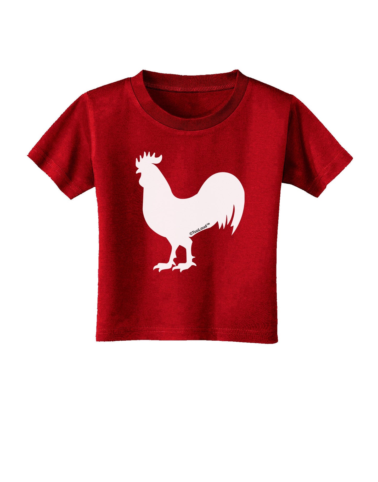 Rooster Silhouette Design Toddler T-Shirt Dark-Toddler T-Shirt-TooLoud-Clover-Green-2T-Davson Sales