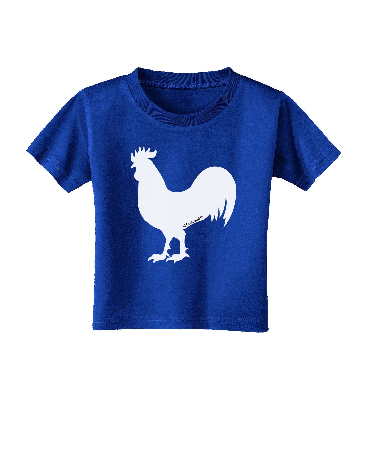 Rooster Silhouette Design Toddler T-Shirt Dark-Toddler T-Shirt-TooLoud-Red-2T-Davson Sales