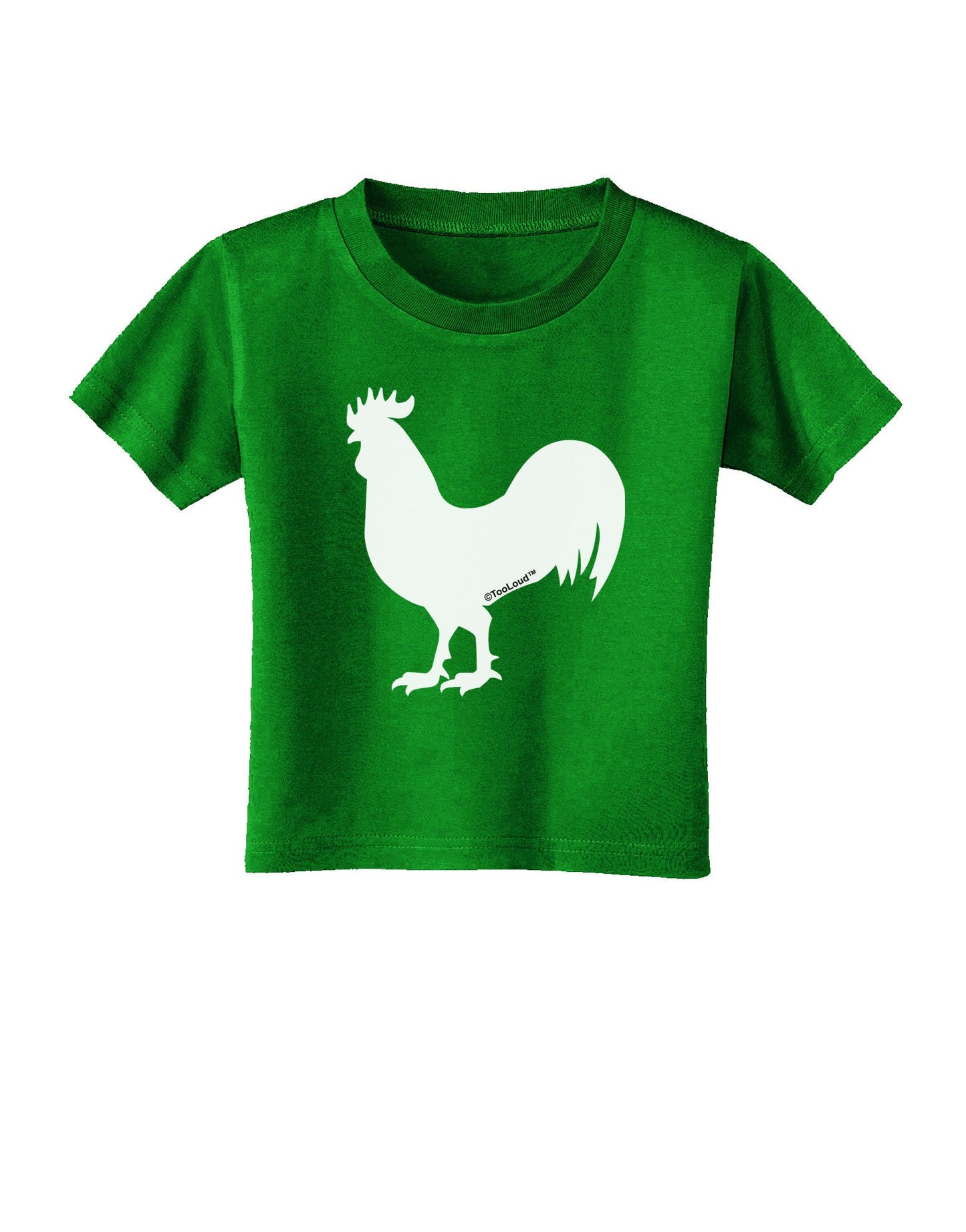 Rooster Silhouette Design Toddler T-Shirt Dark-Toddler T-Shirt-TooLoud-Royal-Blue-2T-Davson Sales