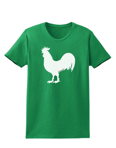 Rooster Silhouette Design Womens Dark T-Shirt-Womens T-Shirt-TooLoud-Kelly-Green-X-Small-Davson Sales