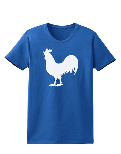 Rooster Silhouette Design Womens Dark T-Shirt-Womens T-Shirt-TooLoud-Royal-Blue-X-Small-Davson Sales