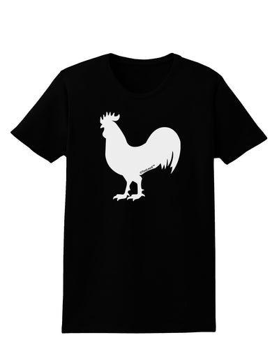 Rooster Silhouette Design Womens Dark T-Shirt-Womens T-Shirt-TooLoud-Black-X-Small-Davson Sales