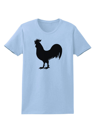 Rooster Silhouette Design Womens T-Shirt-Womens T-Shirt-TooLoud-Light-Blue-X-Small-Davson Sales