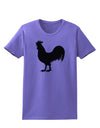 Rooster Silhouette Design Womens T-Shirt-Womens T-Shirt-TooLoud-Violet-X-Small-Davson Sales