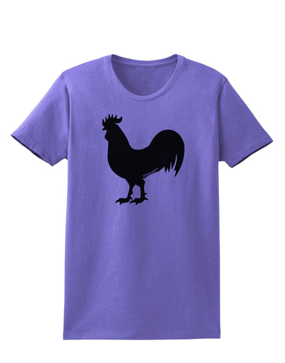 Rooster Silhouette Design Womens T-Shirt-Womens T-Shirt-TooLoud-Violet-X-Small-Davson Sales