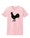 Rooster Silhouette Design Womens T-Shirt-Womens T-Shirt-TooLoud-PalePink-X-Small-Davson Sales