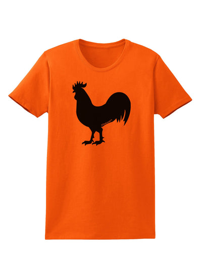 Rooster Silhouette Design Womens T-Shirt-Womens T-Shirt-TooLoud-Orange-X-Small-Davson Sales