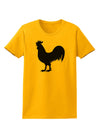 Rooster Silhouette Design Womens T-Shirt-Womens T-Shirt-TooLoud-Gold-X-Small-Davson Sales