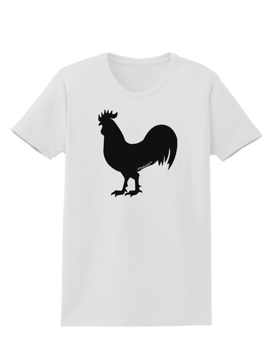 Rooster Silhouette Design Womens T-Shirt-Womens T-Shirt-TooLoud-White-X-Small-Davson Sales