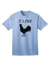 Rooster Silhouette - Humorous Adult T-Shirt by TooLoud-Mens T-shirts-TooLoud-Light-Blue-Small-Davson Sales