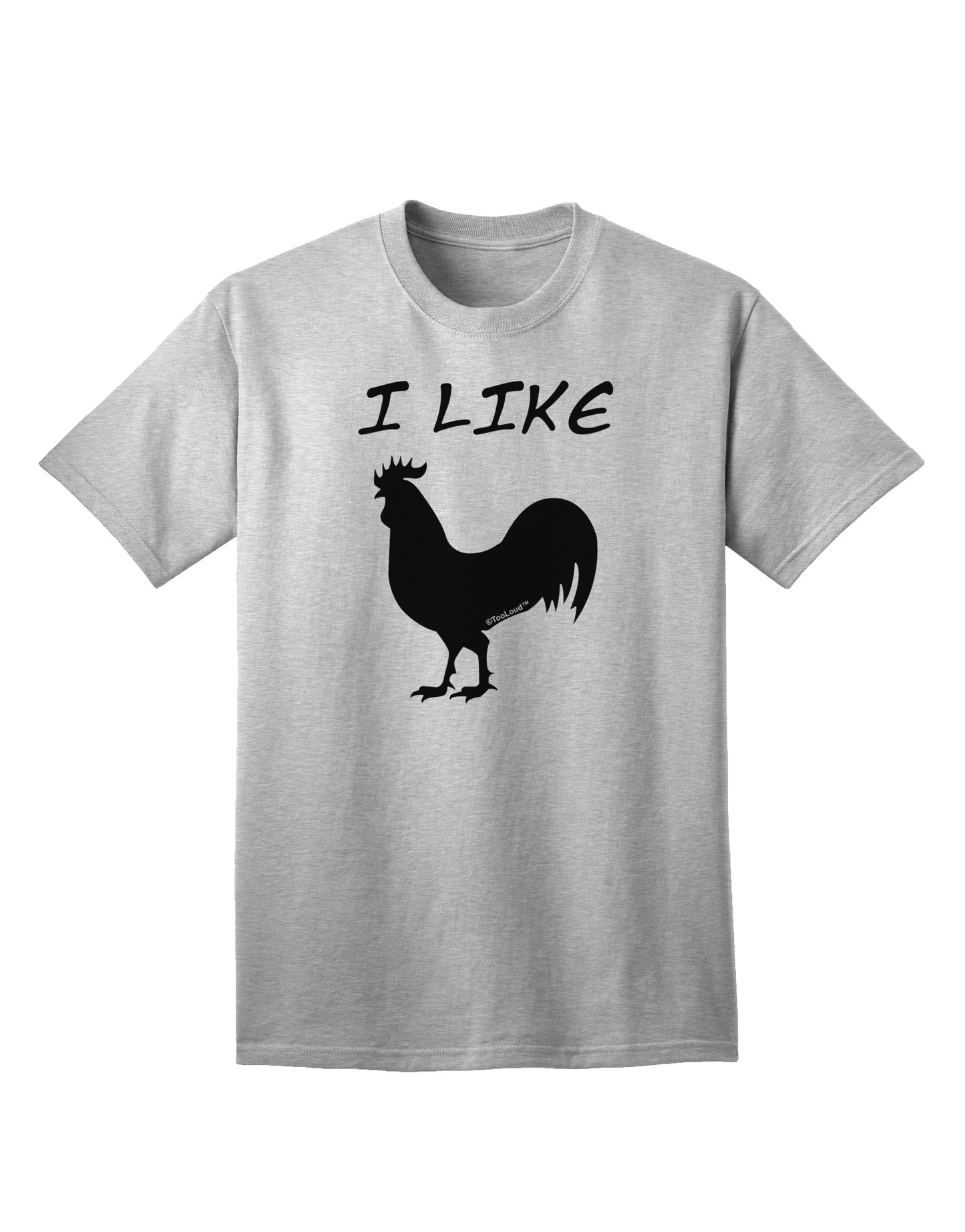 Rooster Silhouette - Humorous Adult T-Shirt by TooLoud-Mens T-shirts-TooLoud-AshGray-Small-Davson Sales