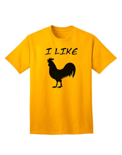 Rooster Silhouette - Humorous Adult T-Shirt by TooLoud-Mens T-shirts-TooLoud-Gold-Small-Davson Sales