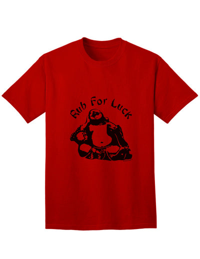 Rub For Luck Buddha Belly Unisex Adult Mens and Womens T-Shirt-Womens T-Shirt-TooLoud-Red-Small-Davson Sales