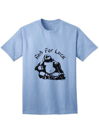 Rub For Luck Buddha Belly Unisex Adult Mens and Womens T-Shirt-Womens T-Shirt-TooLoud-Light Blue-Small-Davson Sales