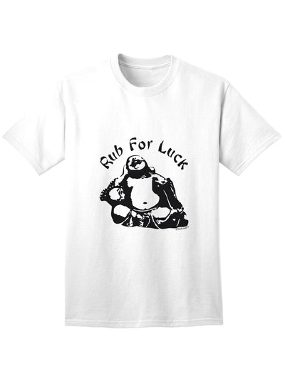 Rub For Luck Buddha Belly Unisex Adult Mens and Womens T-Shirt-Womens T-Shirt-TooLoud-White-Small-Davson Sales