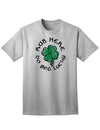 Rub Here to Get Lucky Adult Unisex St Patrick's Day T-Shirt-TooLoud-Ash Gray-Small-Davson Sales